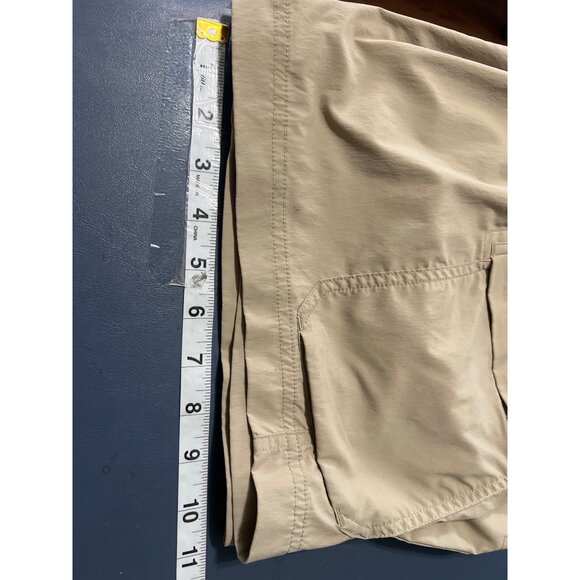 REI Co-Op Womens Cargo Hiking Shorts Size 14 Beige Nylon Outdoors Gorpcore - Picture 6 of 12